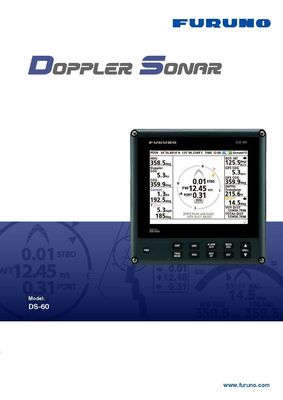 Registro de la velocidad del sonar de FURUNO DS 60 Doppler para 50000 buques de la parte superior de GT